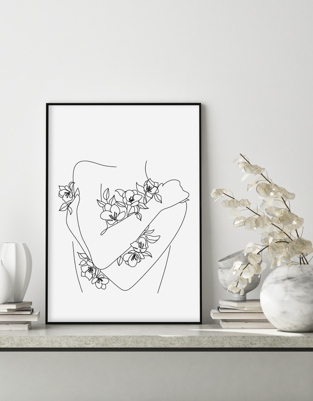 Olive et Oriel - Flower Girl Art Print