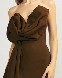 TOJHA - ANKIA DRESS - BROWN
