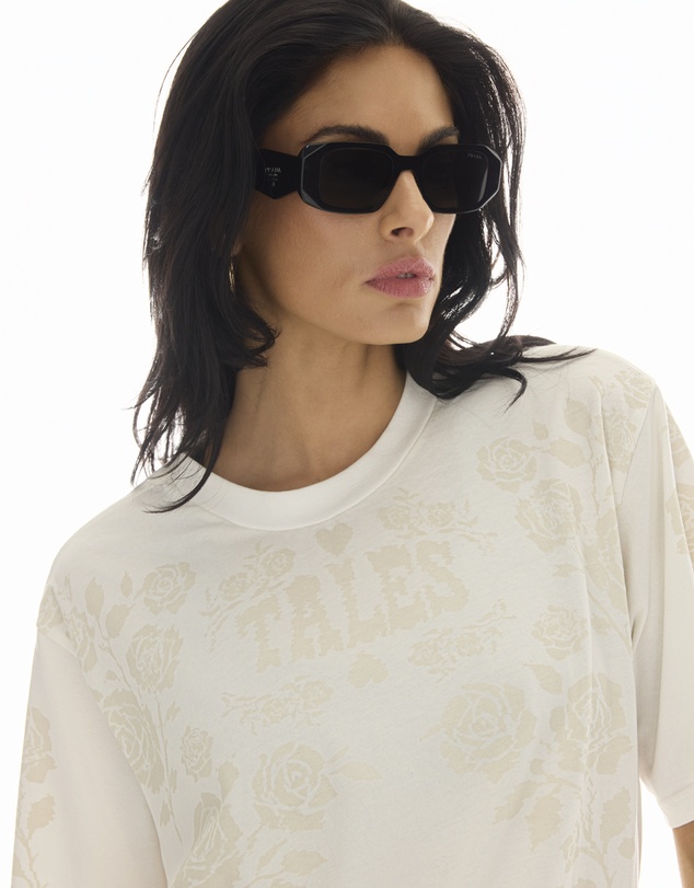 THE TALES - Distorted White Rose Tee