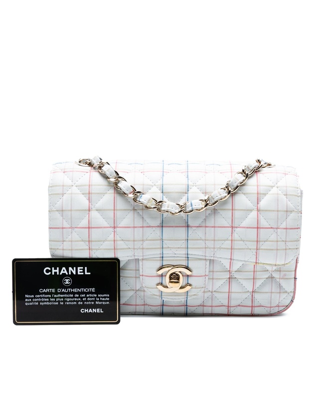 Pre-Loved by Azura Reborn - Pre-Loved Mini Rectangular Classic Printed Calfskin Single Flap