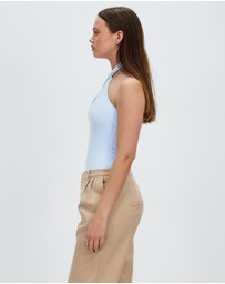 Style Addict - Emily Cross Over Halter Top