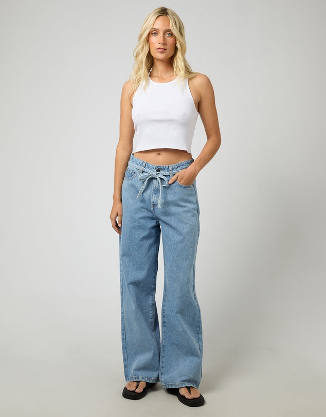 All About Eve - Gia High Rise Baggy Light Blue