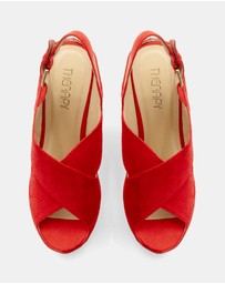Therapy - Dauphine Red Imit Kid Suede