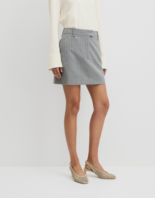 Country Road - Pinstripe Mini Skirt