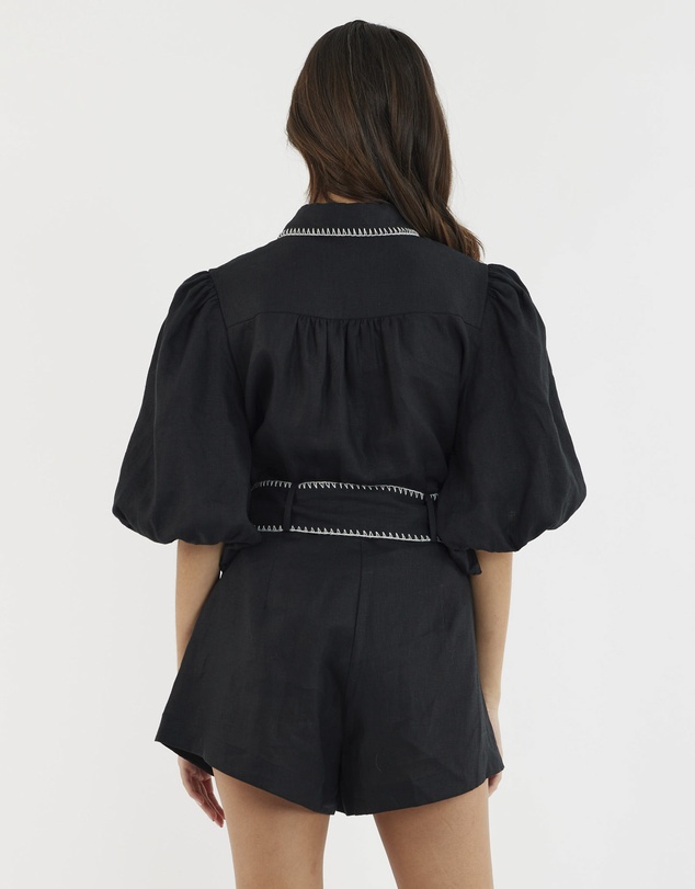 Amelius - Chloe Stitch Detail Linen Shirt