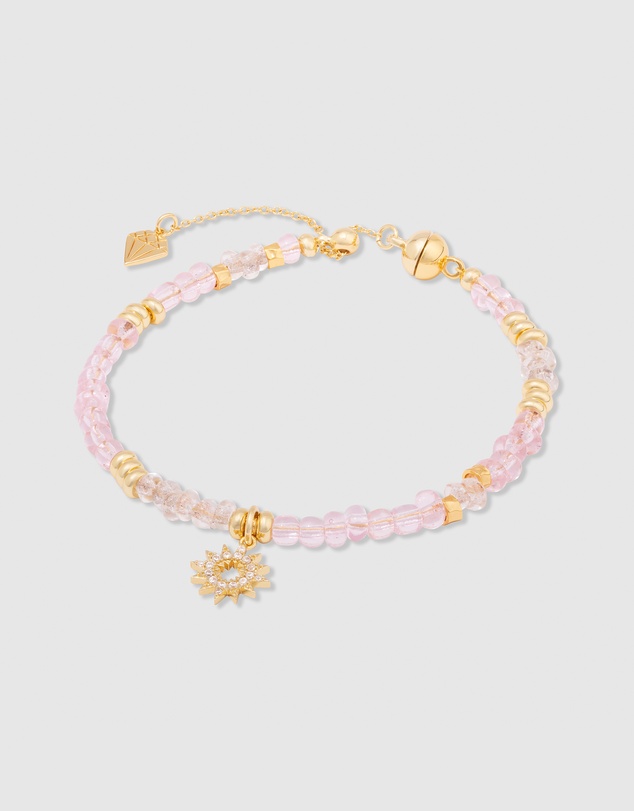 Wanderlust + Co - Sun Hues Beaded Gold Bracelet