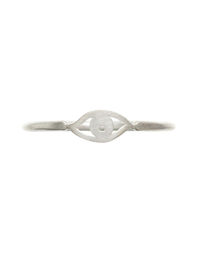 Dogeared - Charmed Sterling Silver Eye Ring