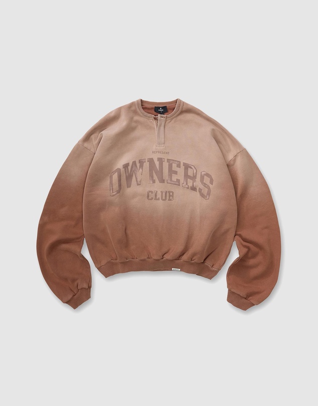 Represent - Owners Grandad Collar Sweatshirt