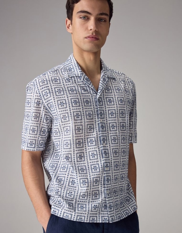 NEXT - Broderie Short Sleeve Shirt