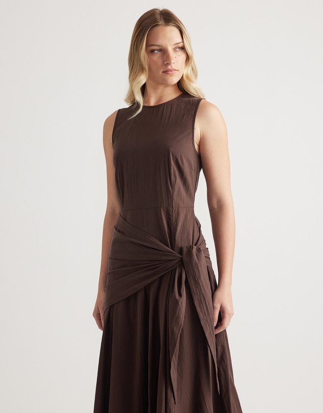 Decjuba - Isabelle Scarf Tie Midi Dress