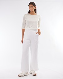 Amelius - Bronte Linen Three Quarter Jersey Top