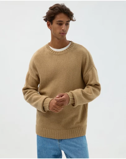 AERE - Merino Wool Chunky Crew Neck Sweater