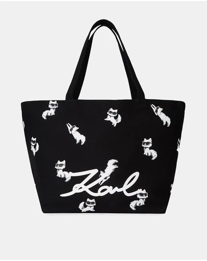 Karl Lagerfeld - Ikon Choupette All Over Print Tote Bag