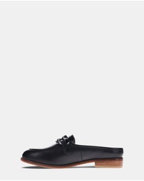 Mia Vita - Trudy Mule - Black/Black Croc