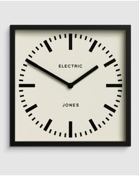 Newgate - Newgate Jones Box Wall Clock Black