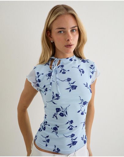 Thin Leafy Blue