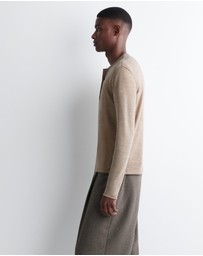 COS - Wool-Blend Henley Top