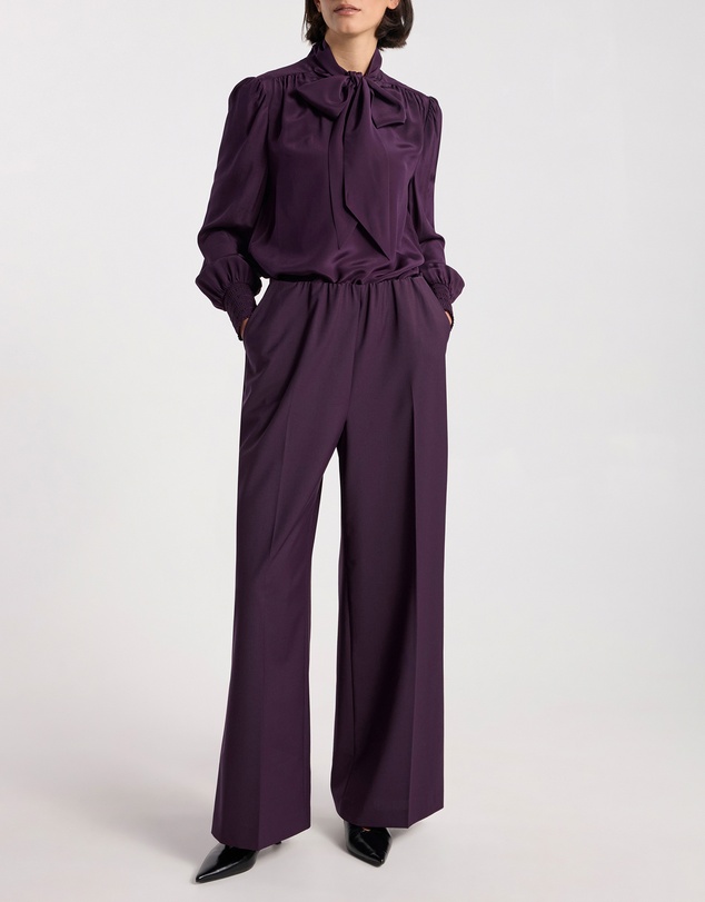 David Lawrence - Marlow Pussy Bow Silk Blouse