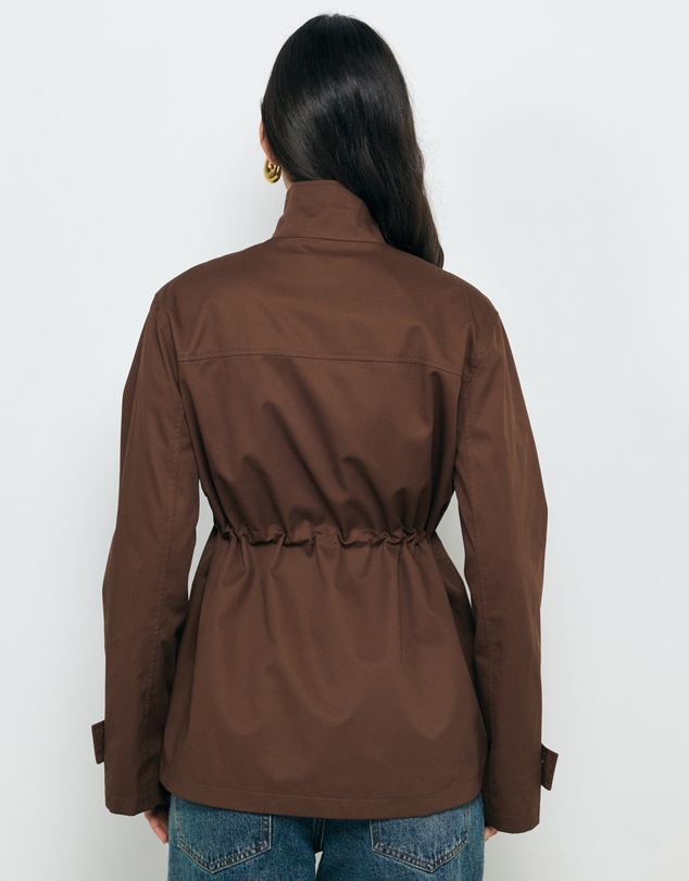 AERE - Rory Funnel Neck Organic Cotton Jacket