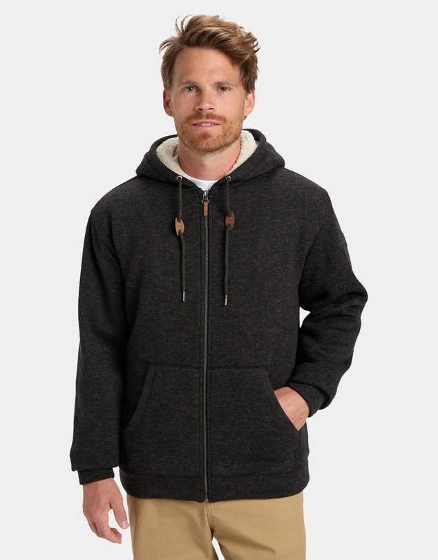 Quiksilver - Mens Keller Sherpa Zip Up Hoodie