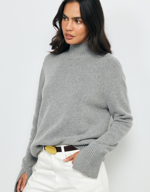 AERE - Nyne Wool Funnel Neck Jumper