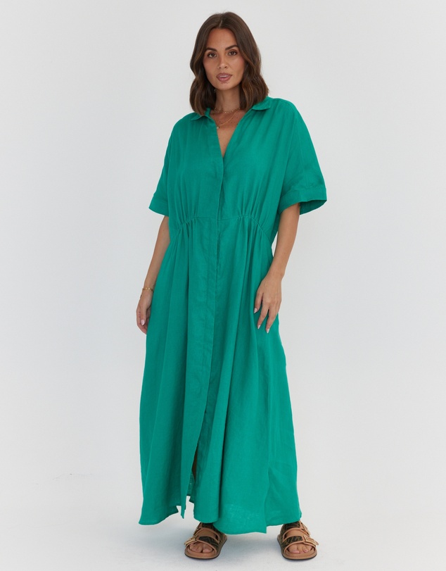 ALEXANDRA - Makila Dress Emerald