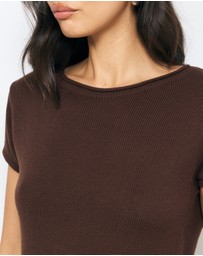 AERE - Lee Organic Cotton Knit Top