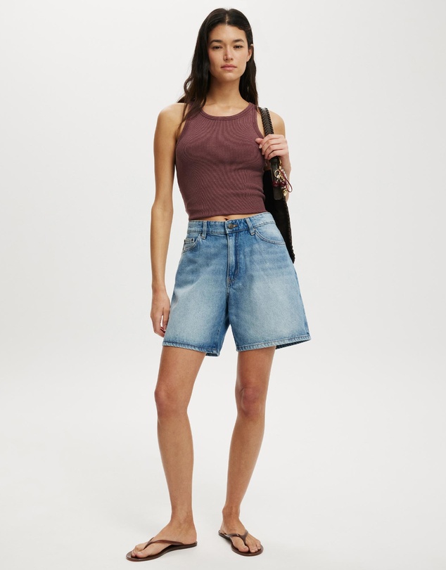Cotton On - Relaxed Denim Shorts