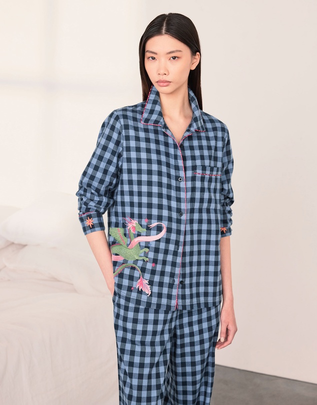 Chelsea Peers - Organic Cotton Dragon Hero Long Pyjama Set