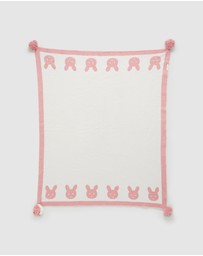Purebaby - Border Pom Pom Blanket-Babies
