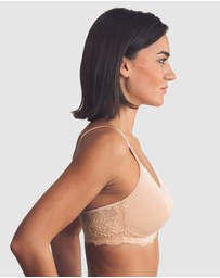 Royce Lingerie - Georgia Wirefree T-Shirt Style Mastectomy Bra with Cotton & Lace
