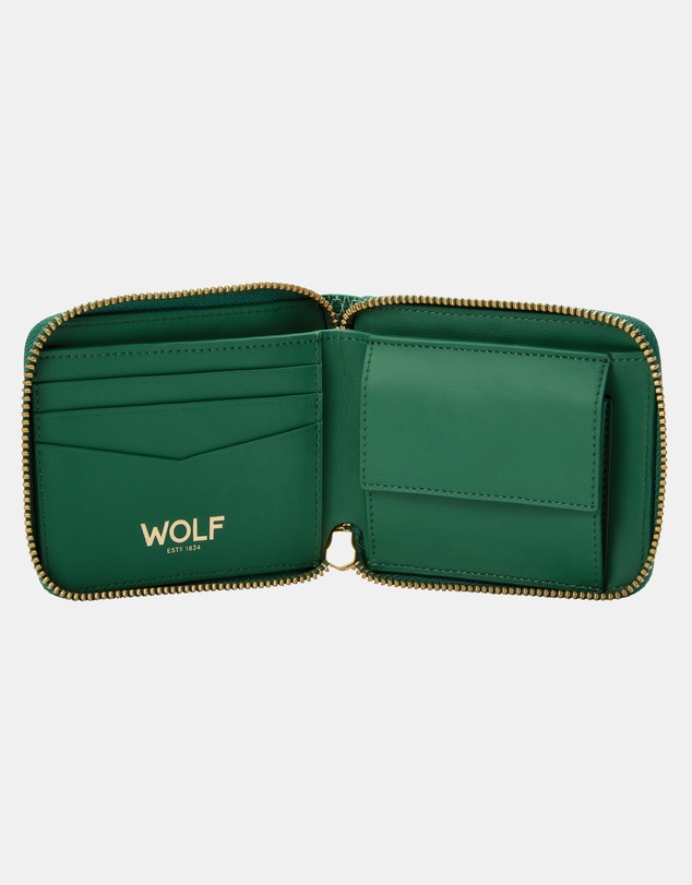 Wolf - Wolf Signature Range Zip Around Wallet Green