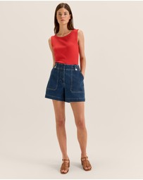 Review - Farrah Denim Shorts