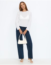 Dazie - Bondi Sheer Long Sleeve Top