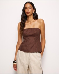 AERE - Arden Strapless Top