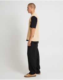 Black Noise White Rain - Lambert Knit Vest