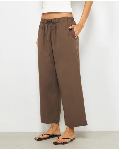 AERE - Helia Cotton Elasticated Waist Pants
