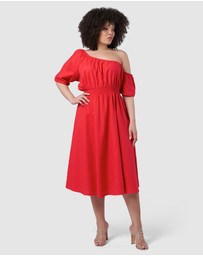 Pink Dusk by Curve Project - Brightside Midi Dress