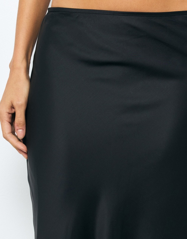 AERE - Bias Maxi Satin Skirt