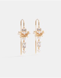 By Charlotte - Lotus Rain Thread Earrings