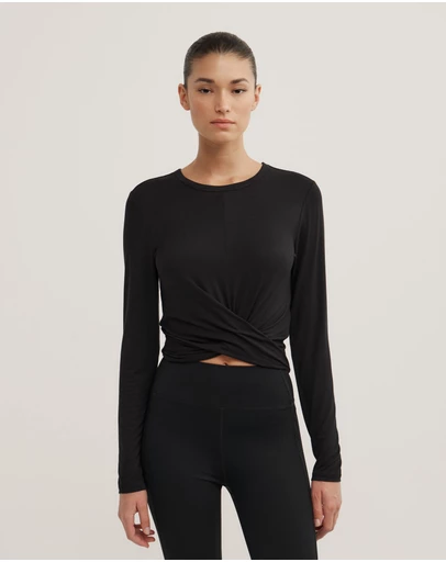 Witchery - Cross Front Long Sleeve Top