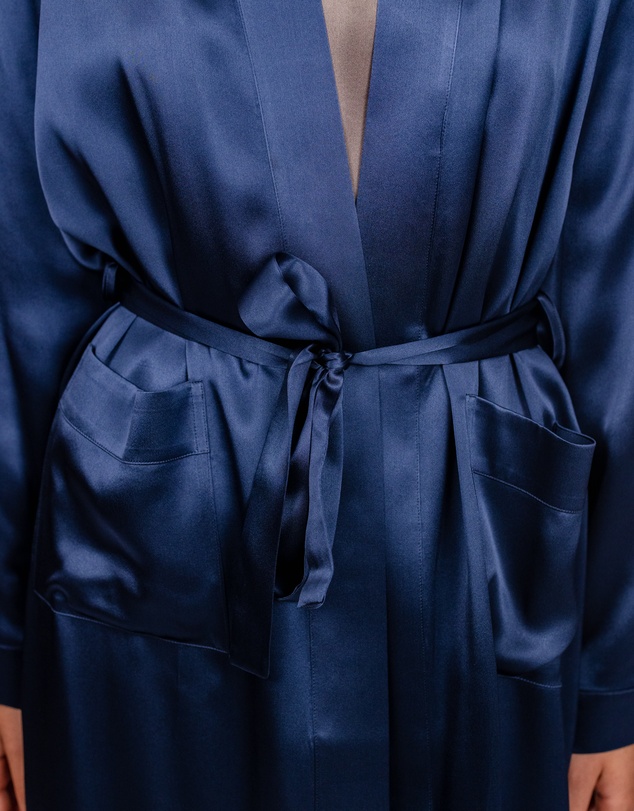 SILK MAGNOLIA - Silk Robe Dressing Gown