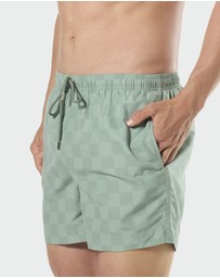 Mitch Dowd - Mitchdowd In Waves  Swim Shorts - Sage Green Quick Dry