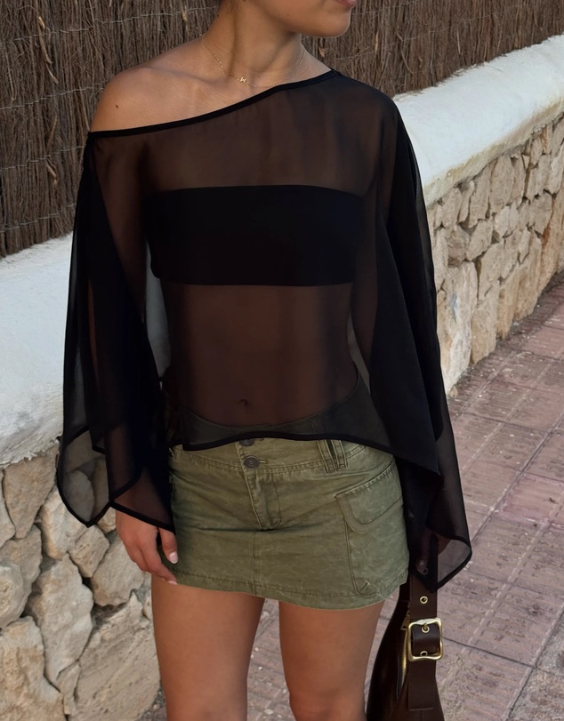 Dazie - Ava Chiffon Cape