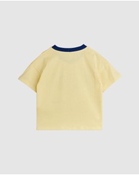 Mini Rodini - Table Tennis Contrast Rib SS Tee - Babies-Teens