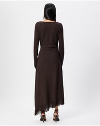 & Other Stories - Asymmetric Fringe Midi Dress