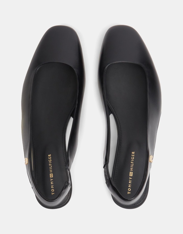 Tommy Hilfiger - Lana Leather Sling Back Ballerina Flats - Women's