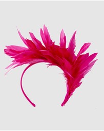 Max Alexander - Modern Fuchsia Racing Fascinator
