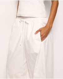 AERE - Ember Cotton Elasticated Barrel Leg Pants