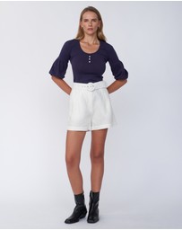 Amelius - Frances Three Quarter Puff Sleeve Knit
